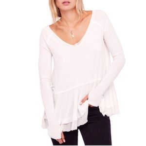 Free People Tangerine Long Sleeve Ruffles …